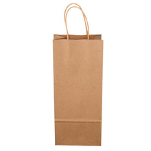 Load image into Gallery viewer, Kraft 1 Bottle Liquor Bag with Handles -250/Bundle  5 1/2&quot; x 3 1/4&quot; x 13
